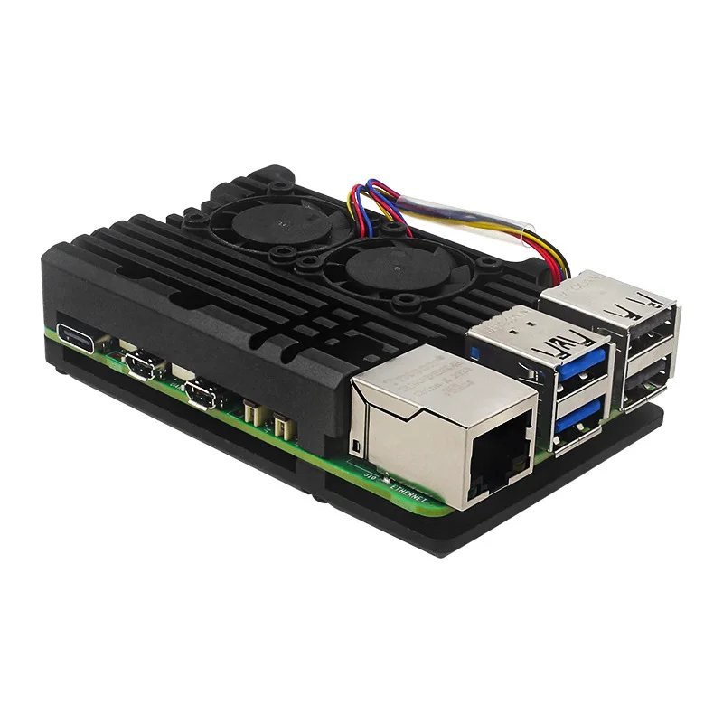 Dual-Lüfter Aluminiumgehäuse für Raspberry Pi 5 Passive Kühlung – Bild 5