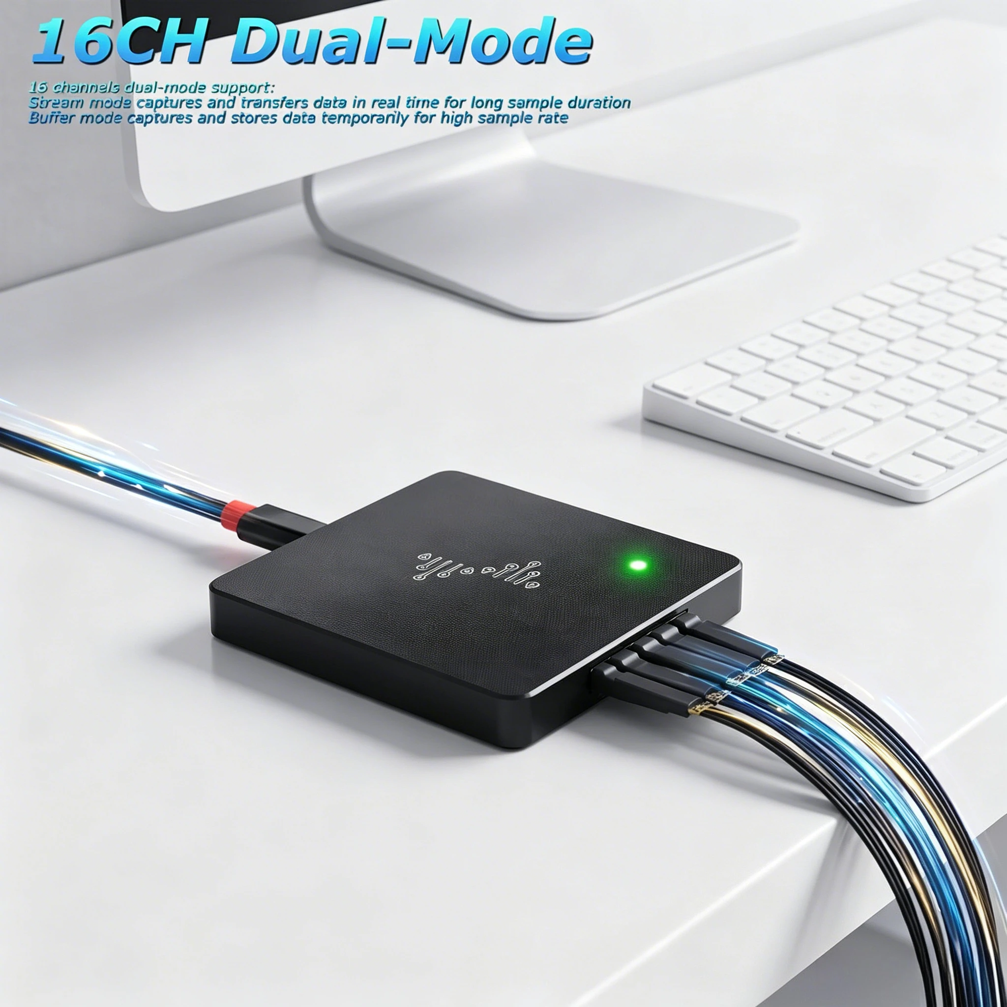 DSLogic U2Basic / DSLogic Plus 16CH USB Logic Analyzer 100MHz 64Mbits – Bild 2