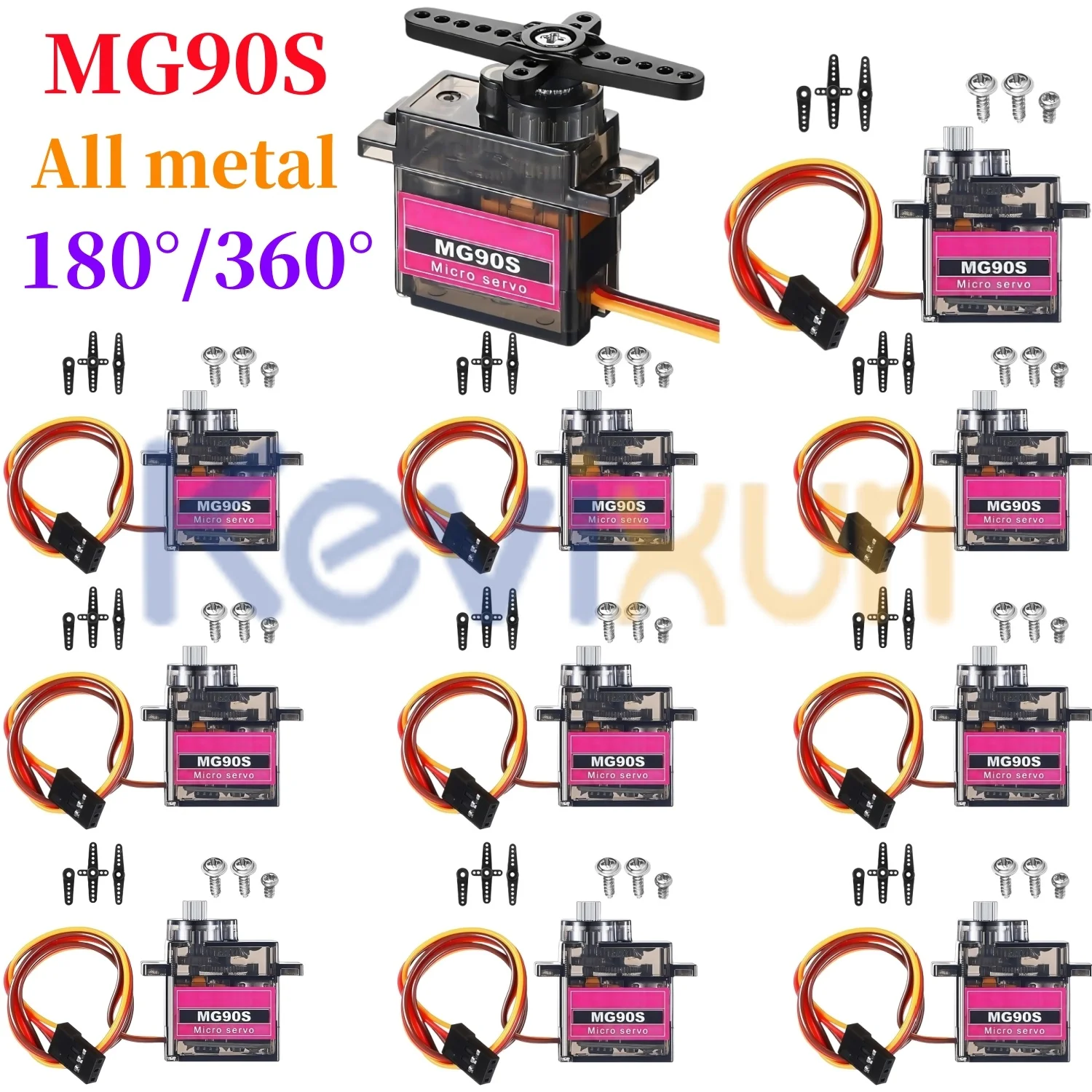 MG90S Servo 2/5/10 Stück Ganzmetallgetriebe 9g SG90 Verbesserte Version für Hubschrauber Flugzeug Boot Auto