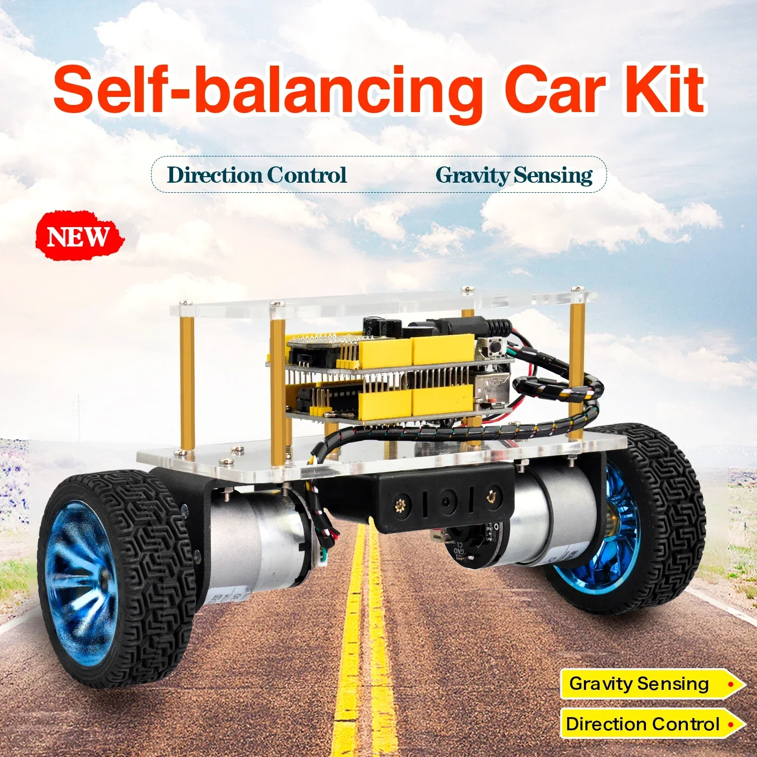Keyes Selbstbalancierendes Auto-Bausatz Smart Roboter-Auto-Set DIY – Bild 3