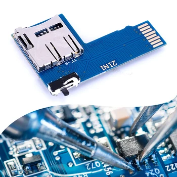 2-in-1 Dual-System-Adapter für Micro SD/TF-Karten, Doppel-TF-Karten-Adapter für Raspberry Pi B+ 2B 3B