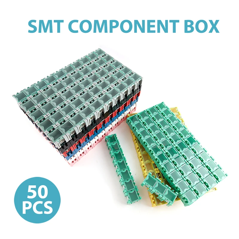 SMD SMT Elektronische Komponenten Container Mini Lagerung Boxen kit (50 Stück)
