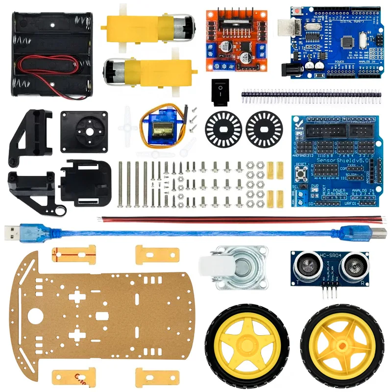 4WD Elektronisches Smart-Car-Kit für Arduino R3 Board – Bild 4