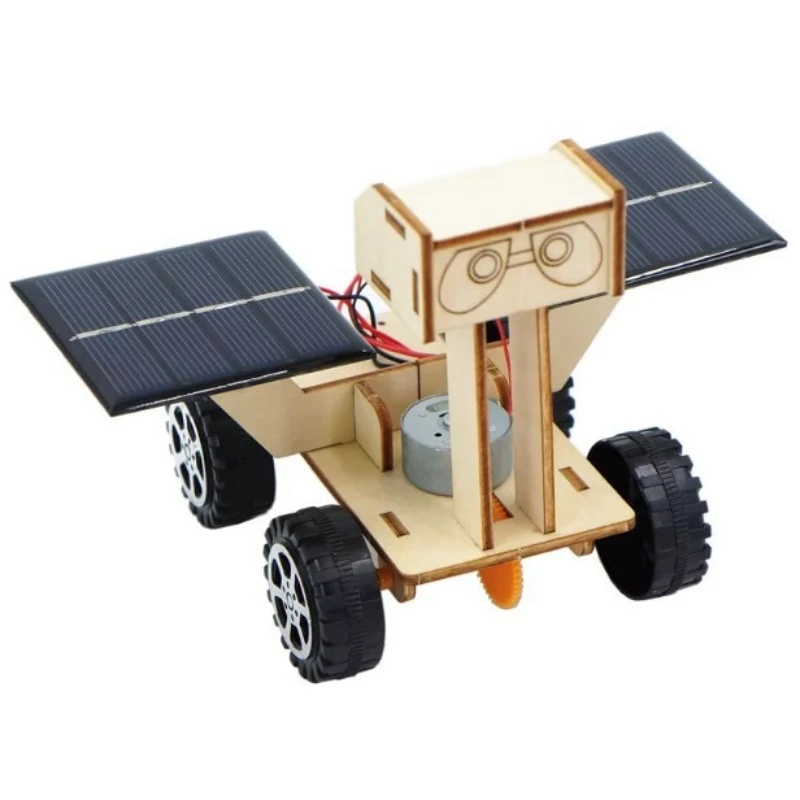 Solarbetriebenes Mondfahrzeug-Bausatz, DIY-Set, Wissenschaftliches Experiment, Modell, STEM-Bildungsset