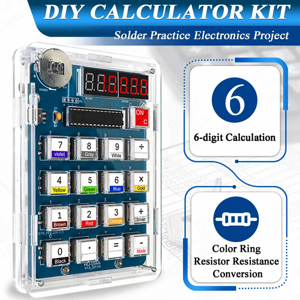DIY-Rechner, der elektronische Bausatz herstellt, MCU, Löten – Bild 4