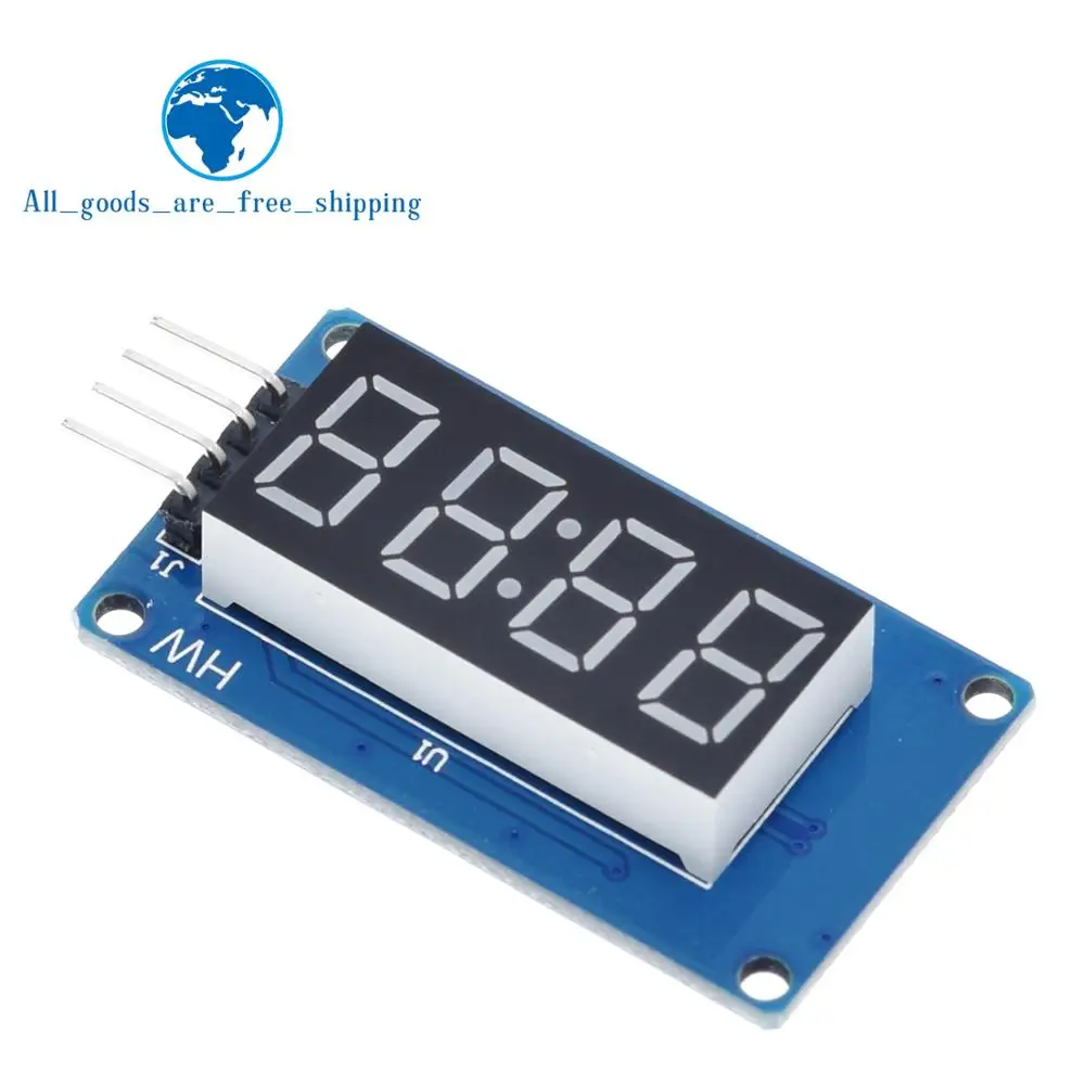 TM1637 LED Display Modul Für Arduino 7 Segment 4 Bits 0,36 Inch Uhr ROT Anode Digital Rohr Vier Serielle