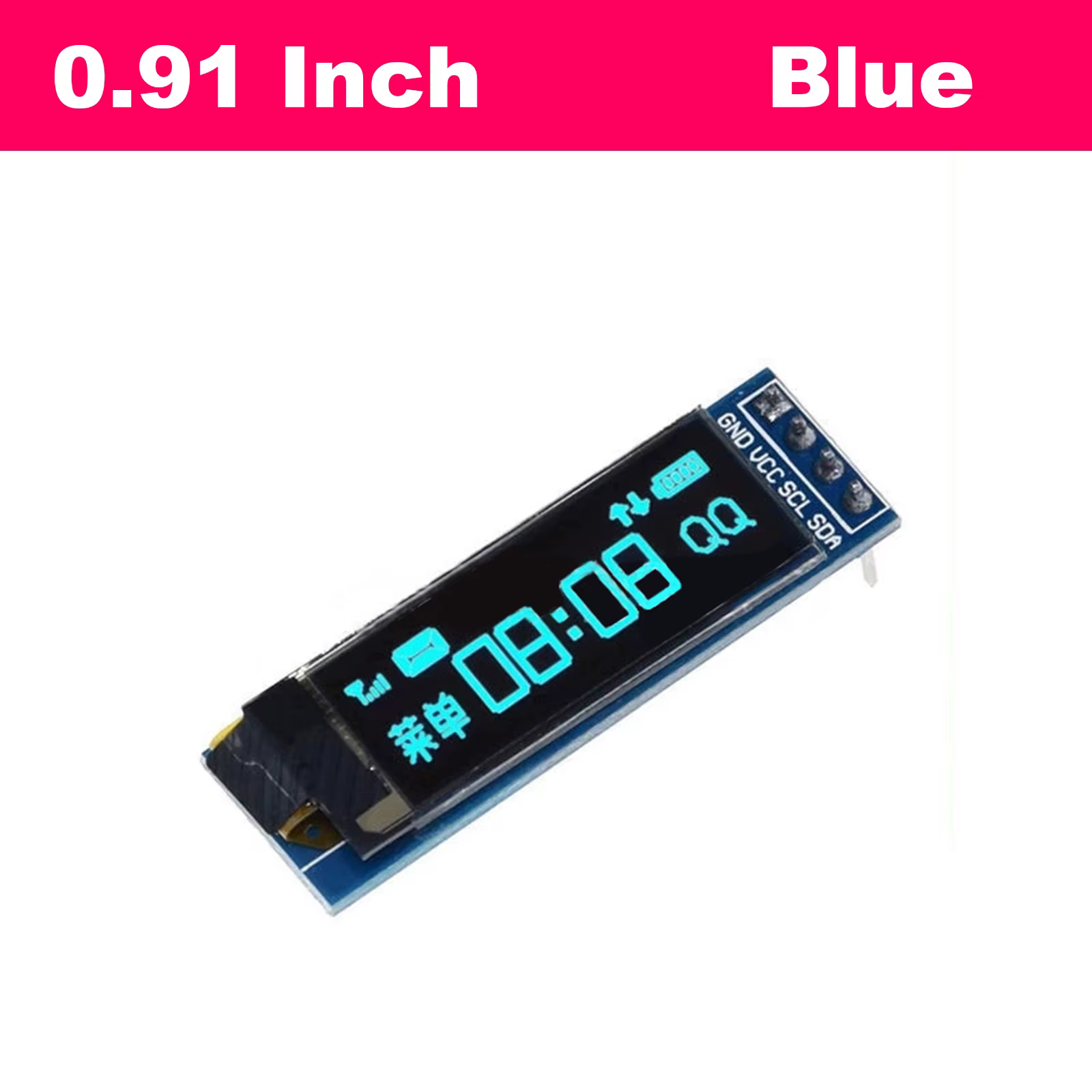 0,91 Zoll 0,96 Zoll OLED-Displaymodul I2C SSD1306 SSD1315 128x32 128x64 für Arduino ESP32 Raspberry Pi DIY