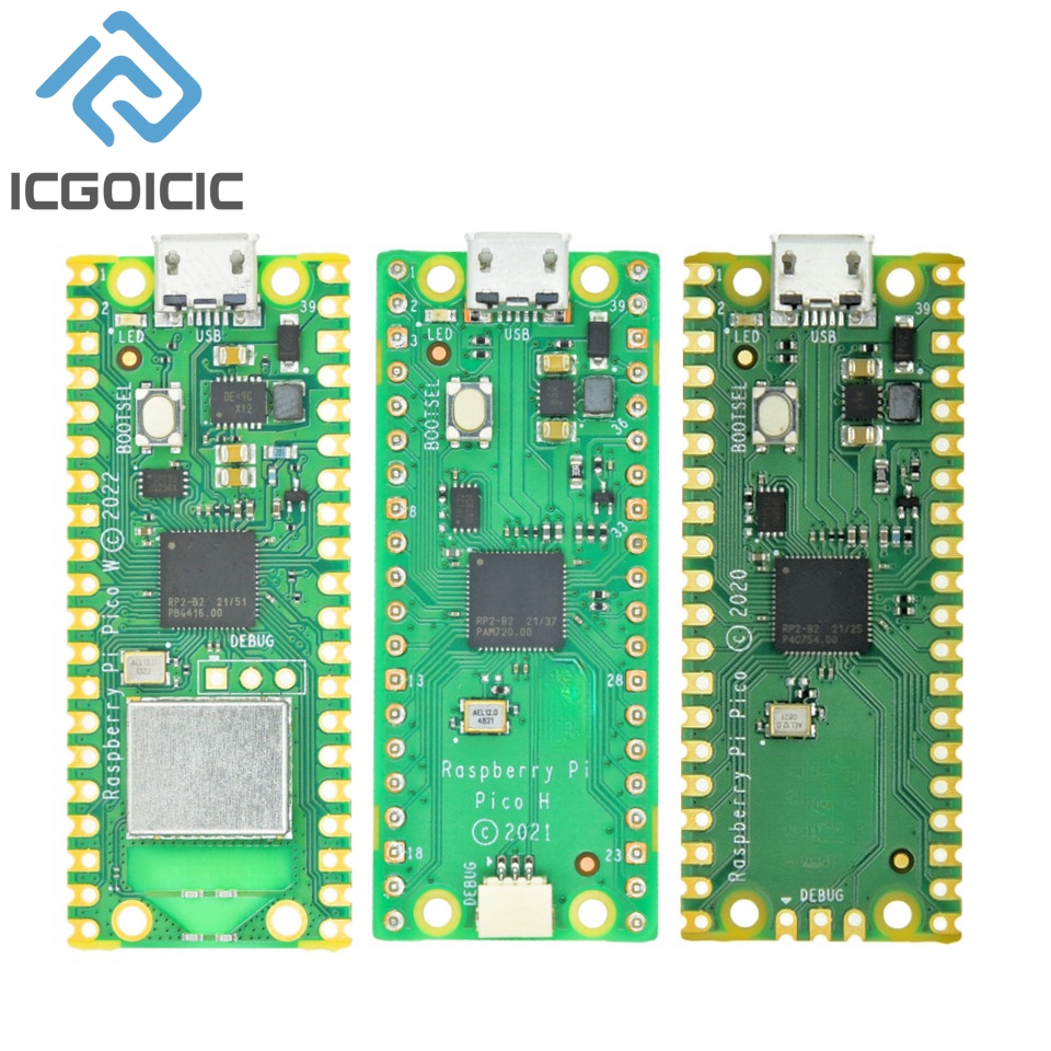 Raspberry Pi Pico W mit kabellosem WiFi-Entwicklungsboard, Pico oder Pico H mit Pin-Header, unterstützt