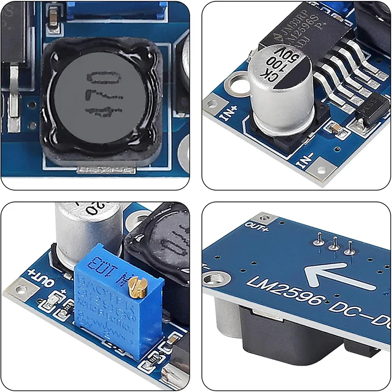Einstellbarer Ausgang LM2596S Step Down Modul DC zu DC Buck Converter – Bild 4