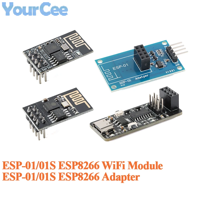 ESP-01/01S WiFi-Modul ESP8266 Seriell-zu-WiFi-Modul Drahtlose Transparente Übertragung 2,4G Onboard-Antenne