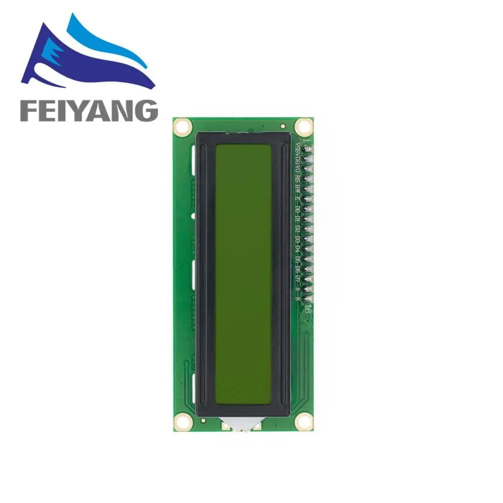 LCD1602 1602 LCD-Modul Blau/Gelb Grüner Bildschirm 16x2 Zeichen – Bild 5