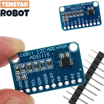 16-Bit-I2C ADS1115-Modul ADC 4-Kanal mit Pro Gain-Verstärker