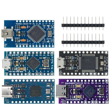 Pro Micro ATMEGA32U4 5V/16MHZ Modul Mit dem Bootloader für Arduino MINI USB/Micro USB/TYPE-C mit 2-reihigem