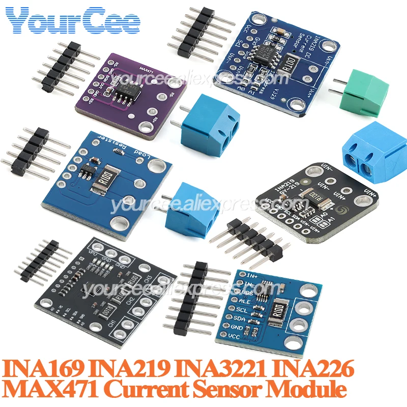 GY-219 INA219 Strom Sensor Modul Power Breakout Board GY219 I2C Für Arduino INA169 MAX471 INA3221 (2 Stück)
