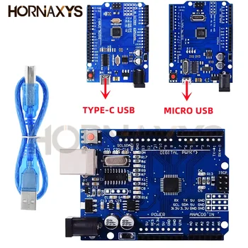 1 Uds UNO R3 UNO Placa UNO R3 CH340G + Chip Mega328P 16 MHz Para Placa De Desarrollo Arduino UNO R3 + USB