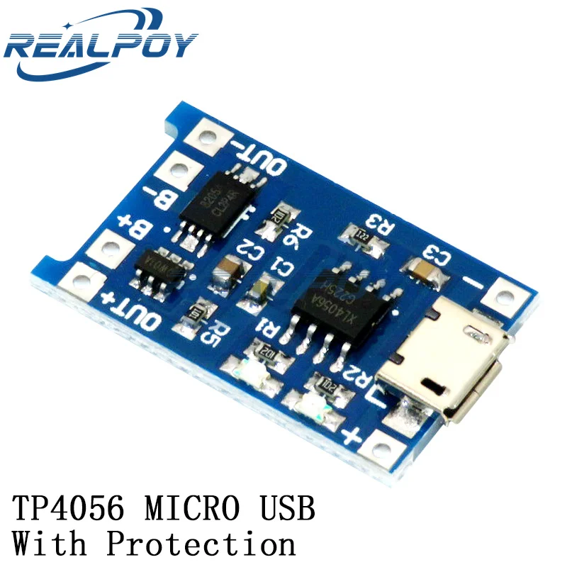 TP4056 mit Schutz, zwei Funktionen, 5 V, 1 A, Mini-Micro-TYPE-C, USB – Bild 6