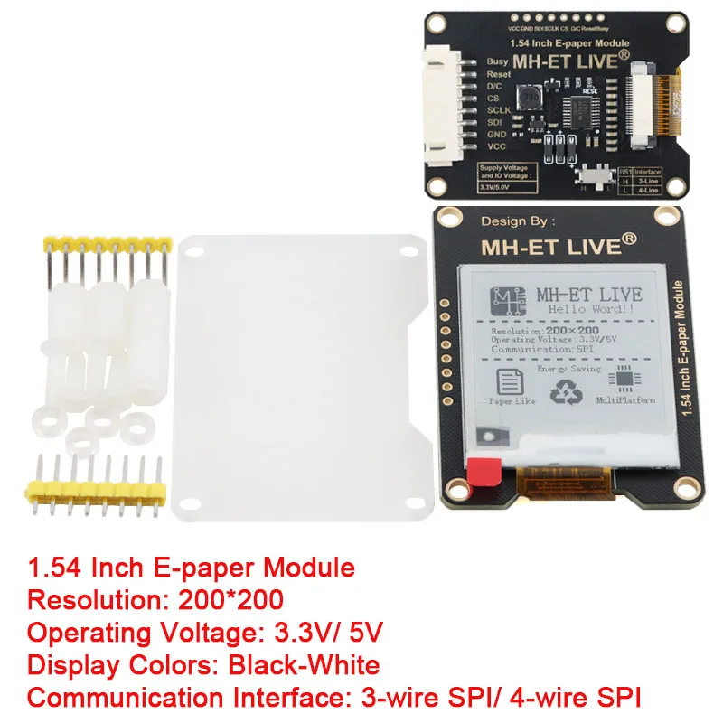 1,54'' 2,9'' 2,13'' 2,9 2,13 1,54 Zoll E-Paper-Modul E-Paper E-Ink – Bild 4