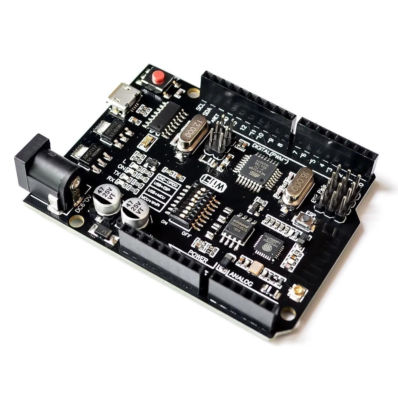 UNO R3 Box ATMEGA16U2 /UNO+WiFi R3 ATMEGA328P Chip CH340G Für Arduino – Bild 4