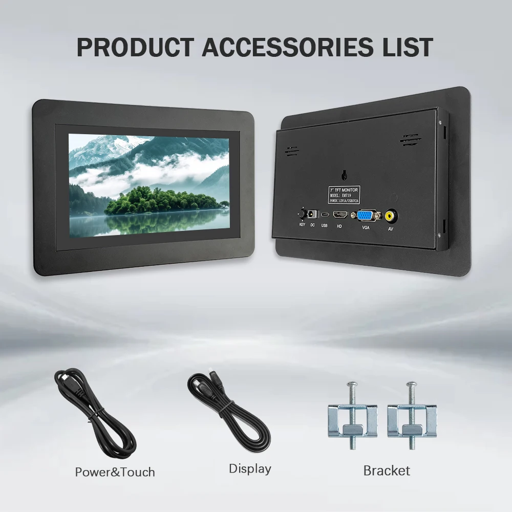 10,1-Zoll-LCD-Display für Raspberry Pi HD 1024 * 600 HDMI VGA AV – Bild 5