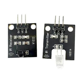 IR-Infrarot-Sender- und Empfängersensormodul-Kit für Arduino | 38KHz 10M Reichweite | 5V Digitales Paar-Set