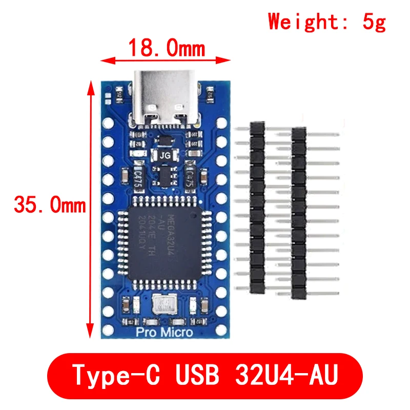 Pro Micro ATmega32U4 5V 16MHz Ersetzen ATmega328 Für Arduino Pro Mini – Bild 5