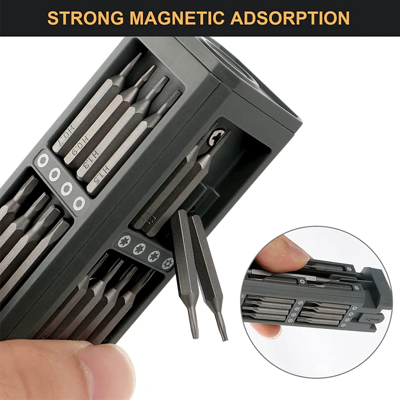 Präzisions-Schraubendreher-Set, 8, 32, 43, 46-in-1, Torx-Sechskant – Bild 6