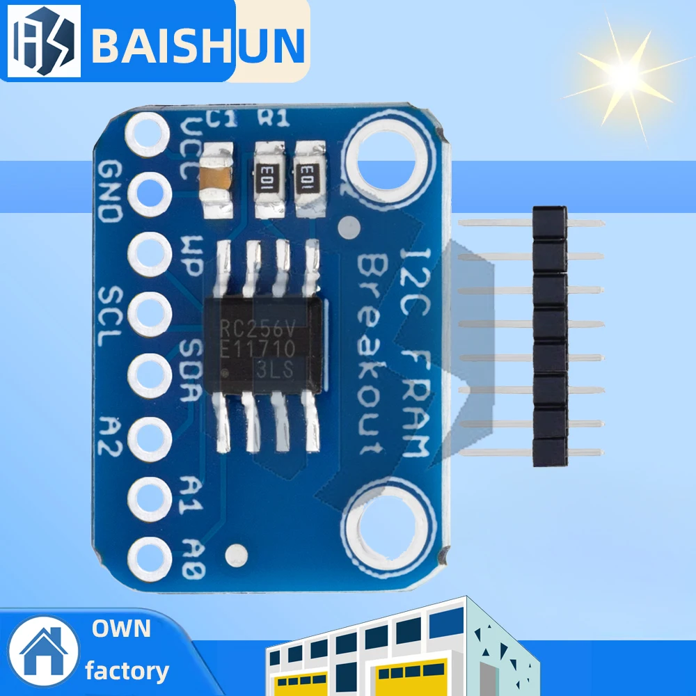 MB85RC256V I2C Nicht-volatile Fram Breakout-Modul-Entwicklungstools 256 KBit/32 KByte für Datenlogger