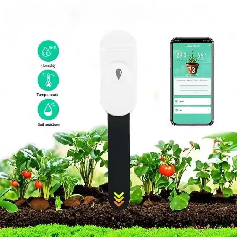 Bodenfeuchtigkeitssensor Intelligenter Pflanzenfeuchtigkeitstester Blumentopf-Bodenhygrometer Gartenpflege