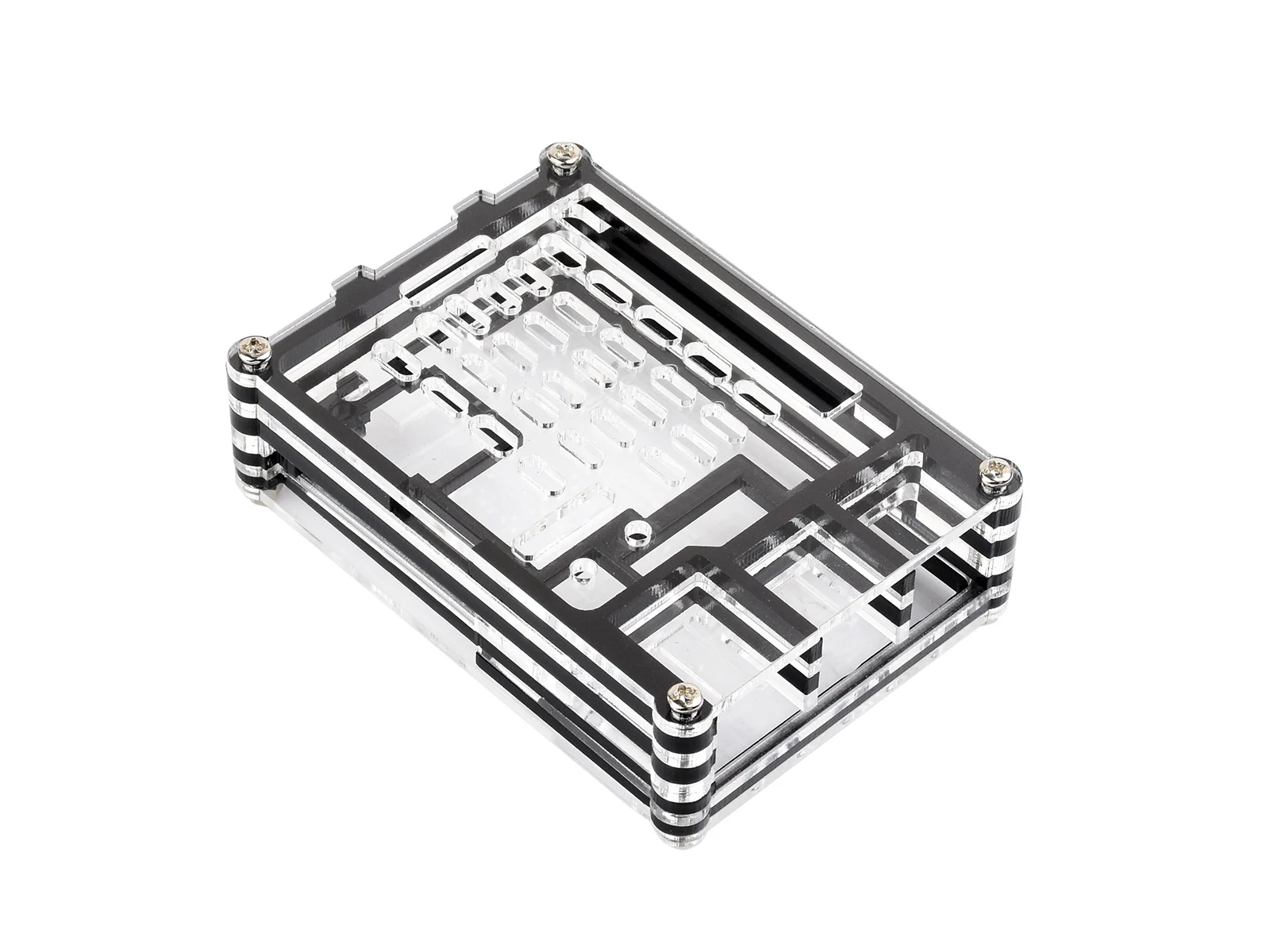 Waveshare Raspberry Pi 5-GehäuseTransparentes und schwarzes – Bild 3