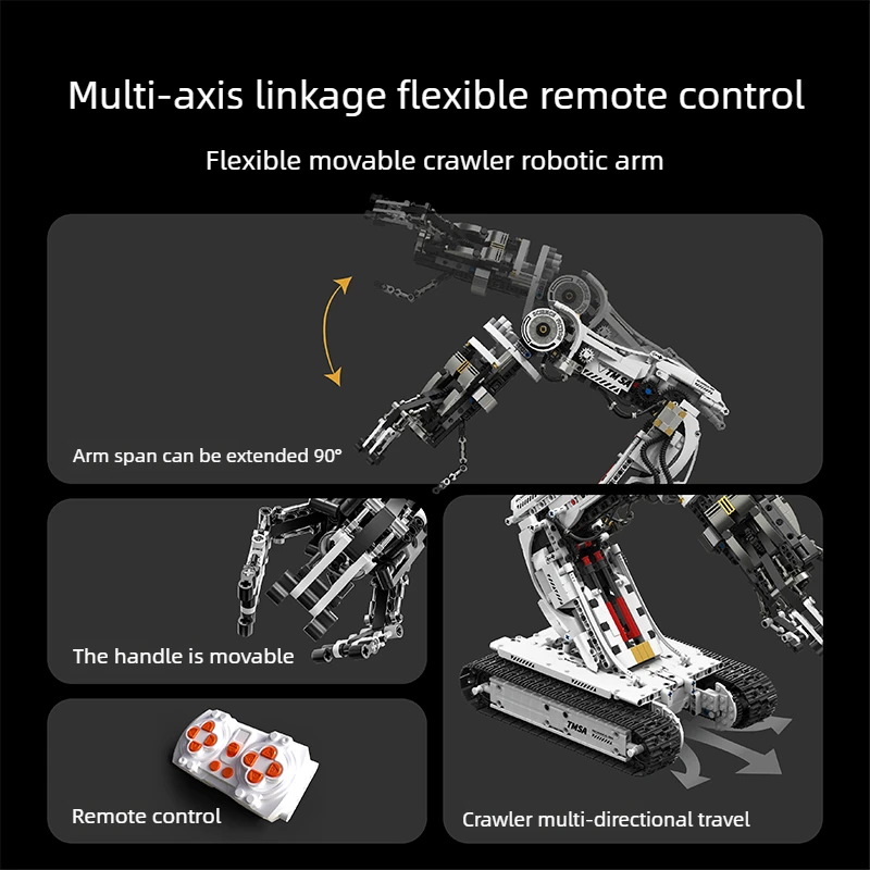 STEM Sci-Fi Programmierbarer Roboterarm Baukasten (1512 Stück) – Bild 4