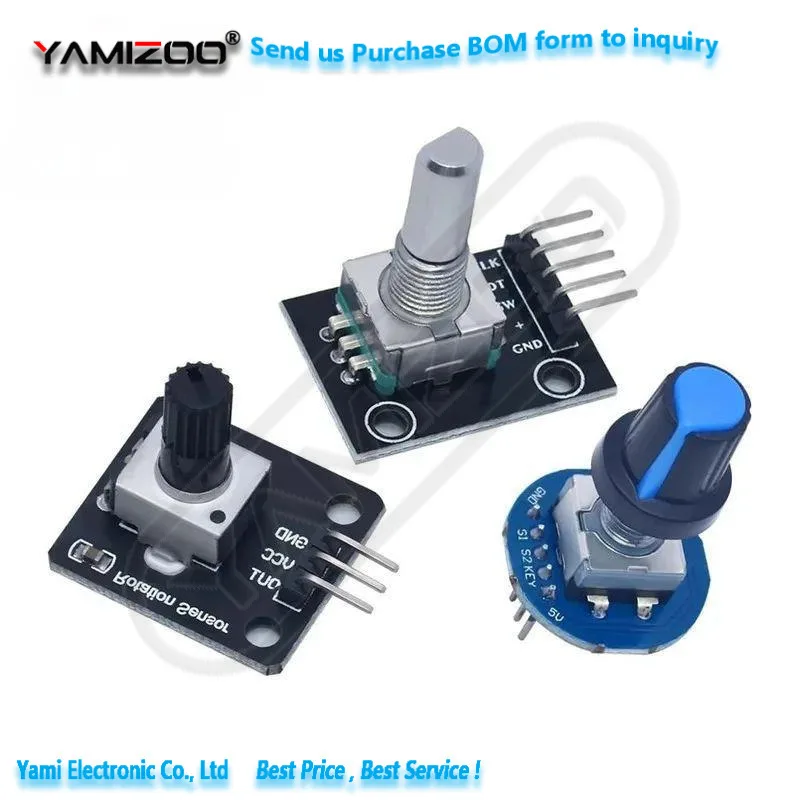 Rotary-Encoder-Modul für Arduino Brick Sensor Entwicklung Runder Audio-Drehpotentiometer-Knopf EC11