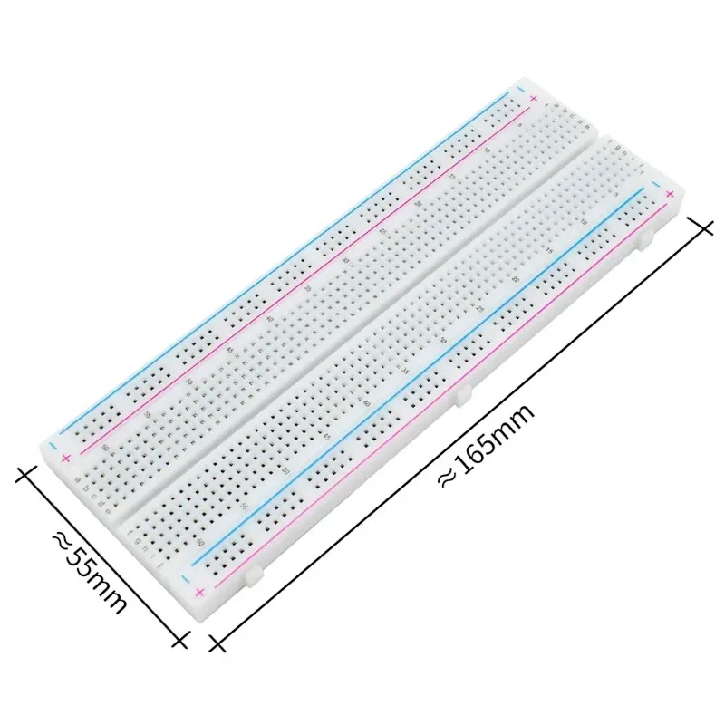 1p MB-102 MB102 Steckbrett 400 830 Punkte Lötfreies PCB-Steckbrett – Bild 3