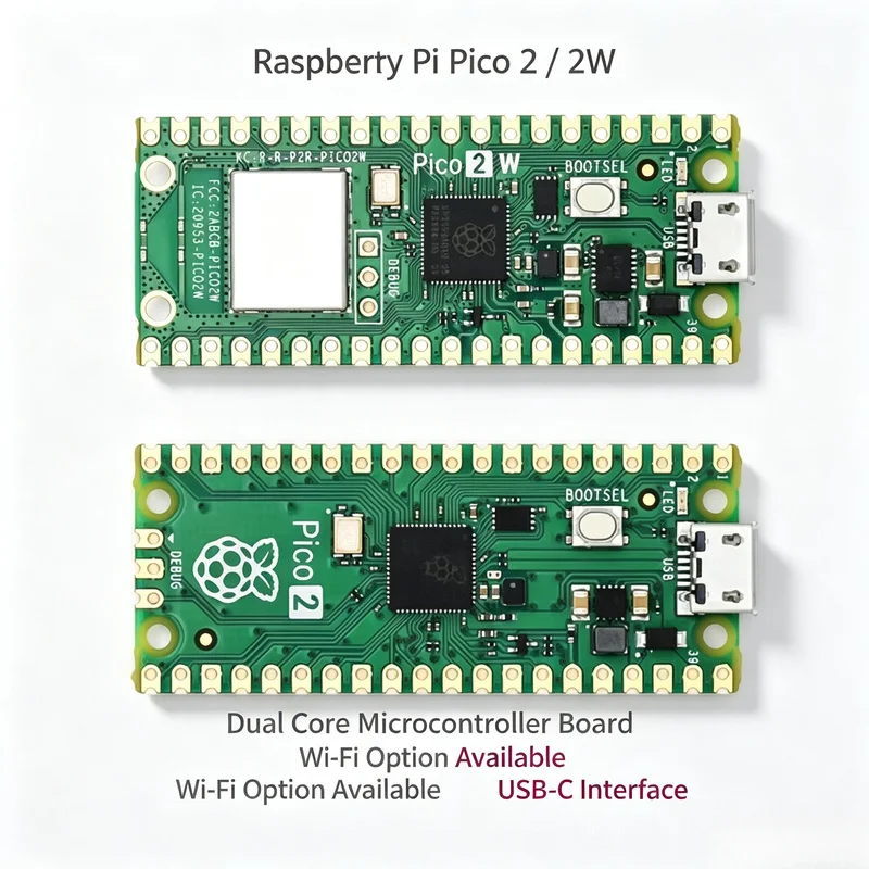 Raspberry Pi Pico Pico 2 Pico Pico WH Pico H Pico 2 RP2040 RP2350 Chip – Bild 2