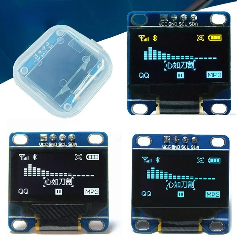 0,96 Zoll oled Display-Modul ssd1306 i2c iic spi serielle x 64 lcd 4-polig gelbblau whiteblue für Arduino