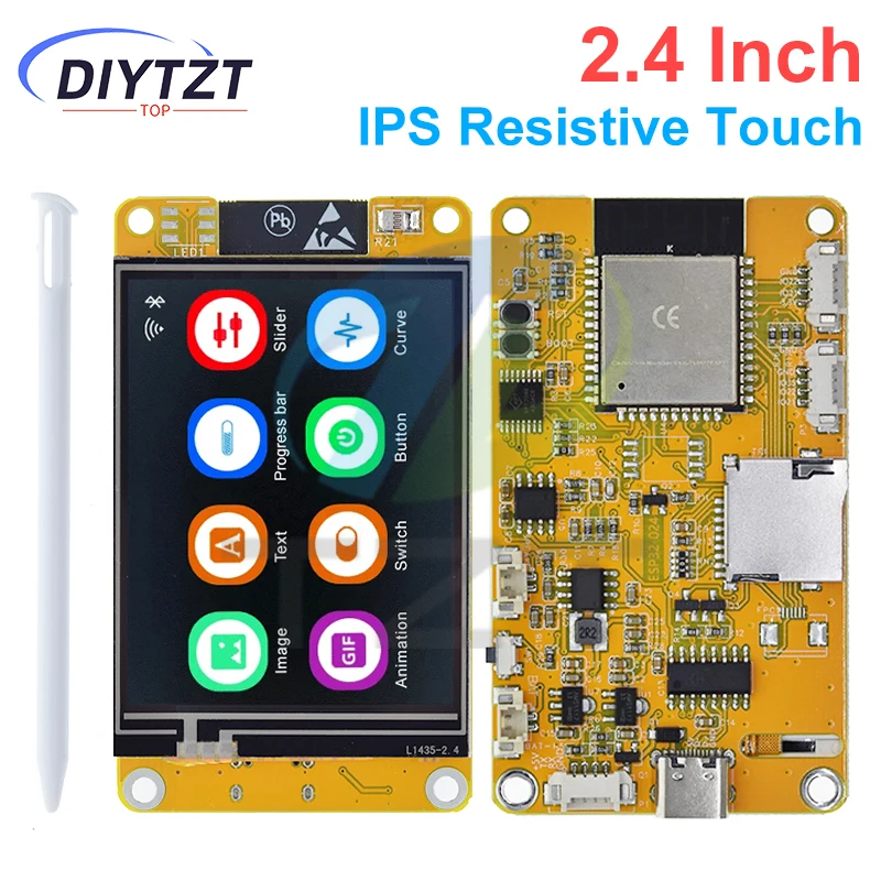 DIYTZT ESP32 LVGL WLAN- und Bluetooth-Entwicklungsboard 2,4 Zoll LCD – Bild 3
