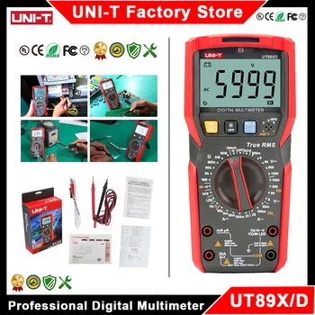Digitalmultimeter UNI-T UT89X UT89XD Professioneller Elektriker-Tester Voltmeter Amperemeter True RMS Ohm