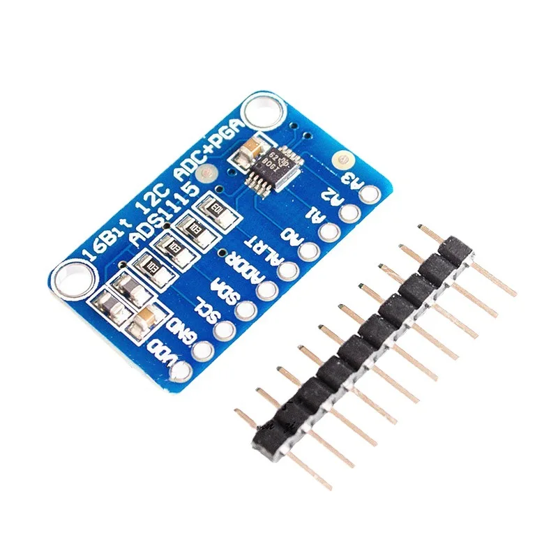 ADS1115 Ultrakleines 16-Bit-Präzisions-Analog-Digital-Wandler ADC-Entwicklungsplatinenmodul 4 Kanäle