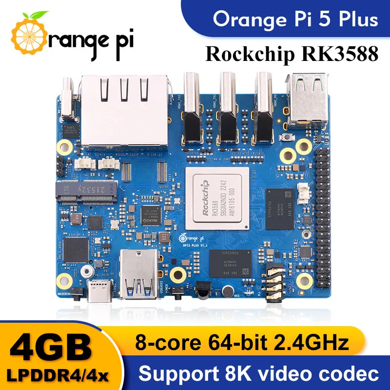 Orange Pi 5 Plus Single Board Computer RK3588 PCIE Modul Externes – Bild 5