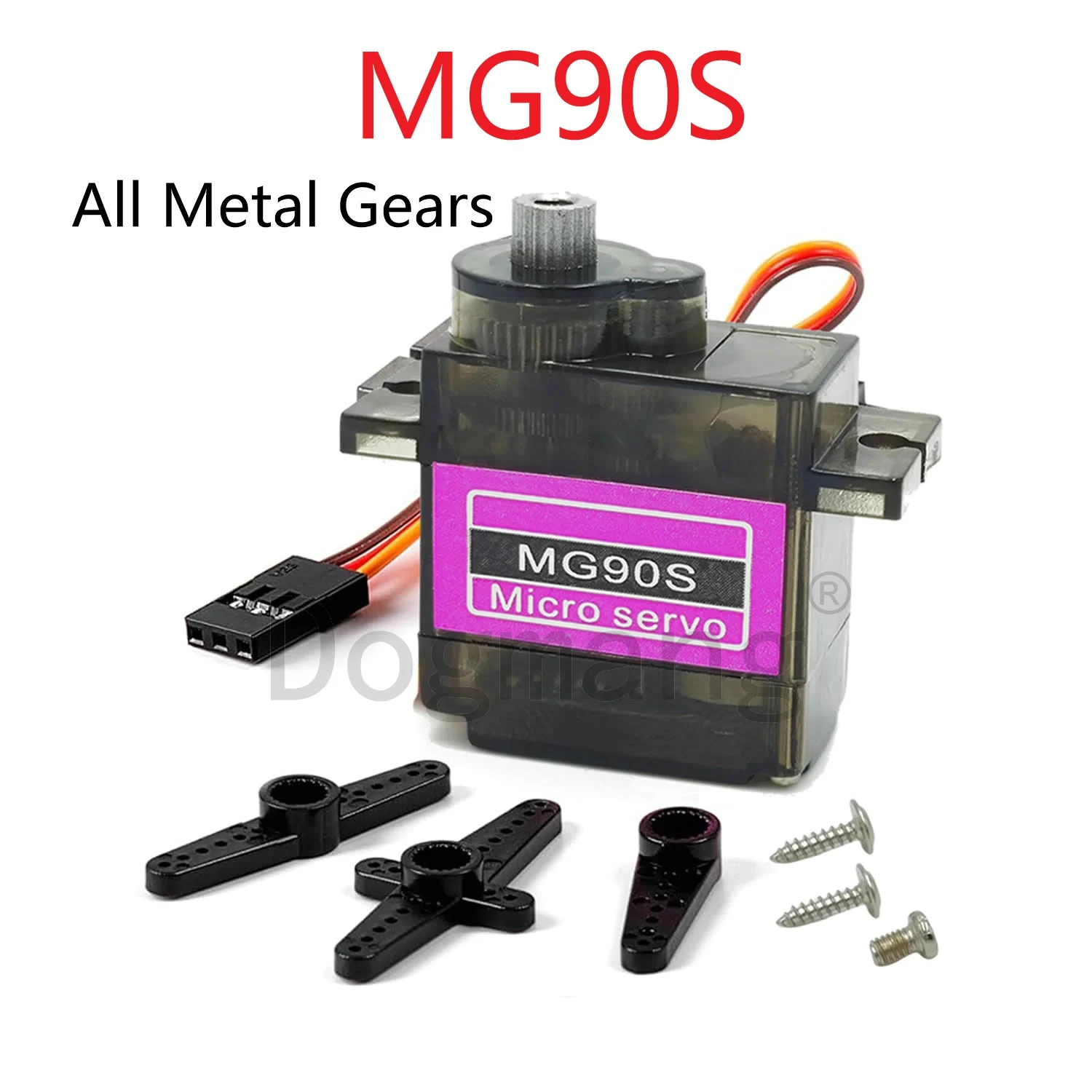 Mg90s Micro Servo mit Vollmetallgetriebe 9g Upgrade Sg90 Servomotor für RC-Fahrzeuge, Flugzeuge, Arduino DIY