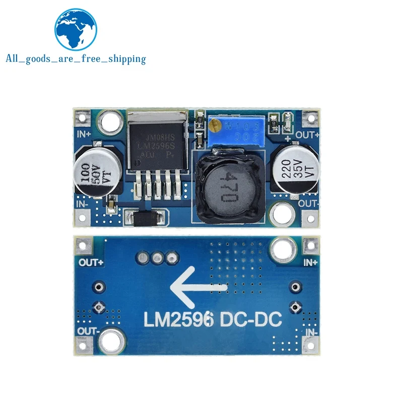 LM2596s DC-DC Step-Down-Stromversorgungsmodul 3A einstellbares Step-Down-Modul LM2596 Spannungsregler 24V 12V