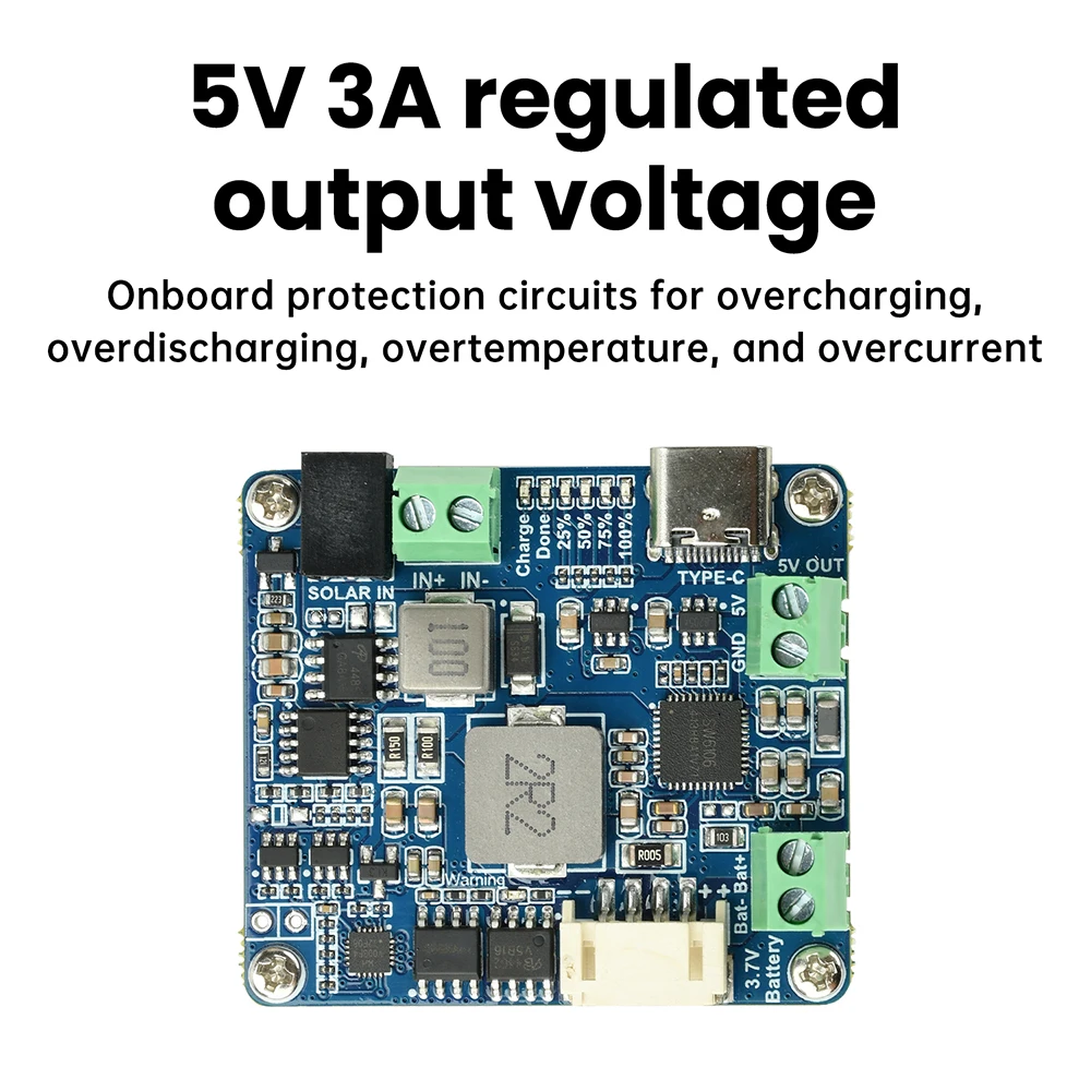 DC 6-24V Solarstrom-Managementmodul 5V 3A geregelter Ausgang – Bild 2