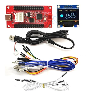 Raspberry Pi Pico Zero USB-Karte mit Encoder für PC PS4 Switch Arcade Joystick Hitbox Controller Oled-Kabel