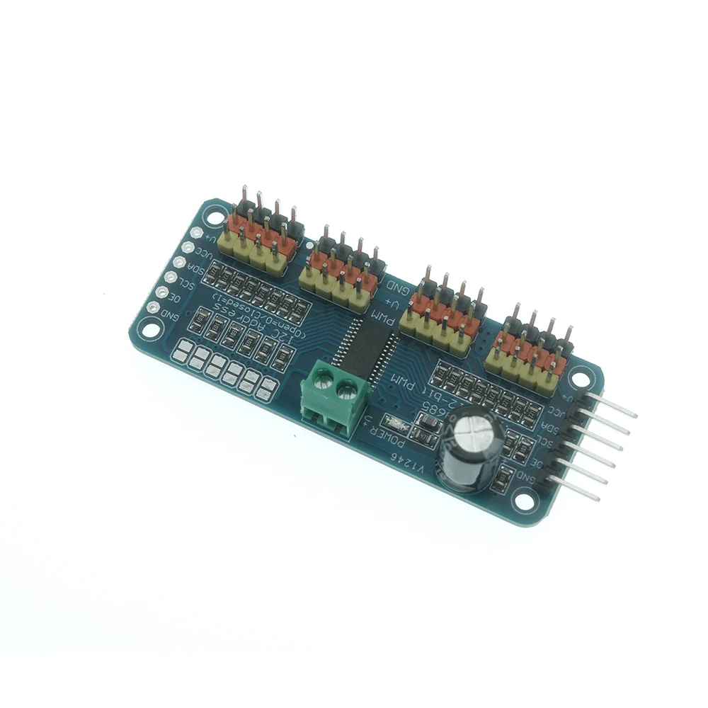 PCA9685PW 16-Kanal 12-Bit PWM Servo Shield Treiber I2C Schnittstelle – Bild 6