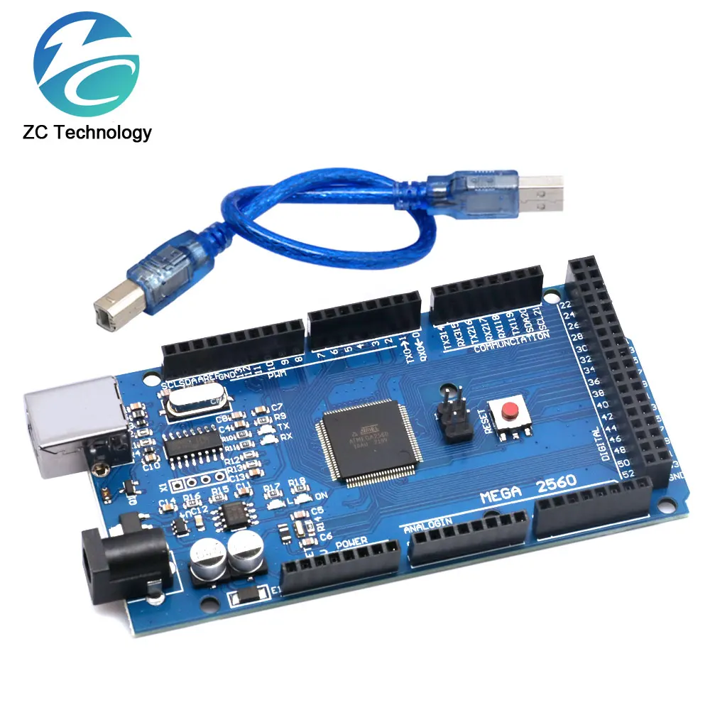 MEGA2560 MEGA 2560 R3 (ATmega2560-16AU CH340G) AVR USB board – Bild 3