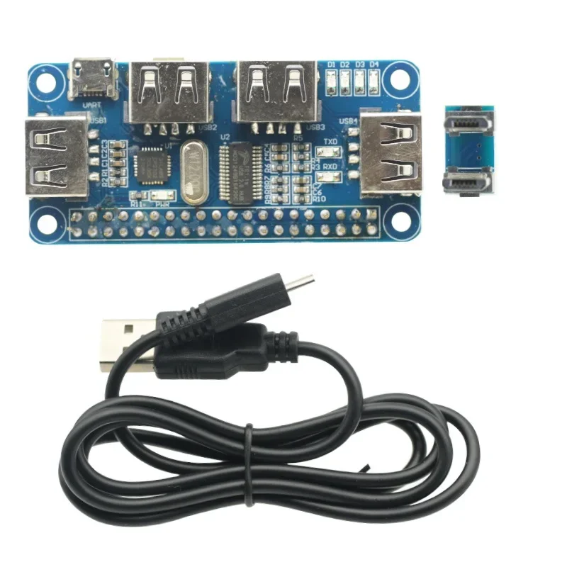 4 Ports USB HUB HAT für Raspberry Pi 3/2/Zero W Extension Board USB – Bild 2