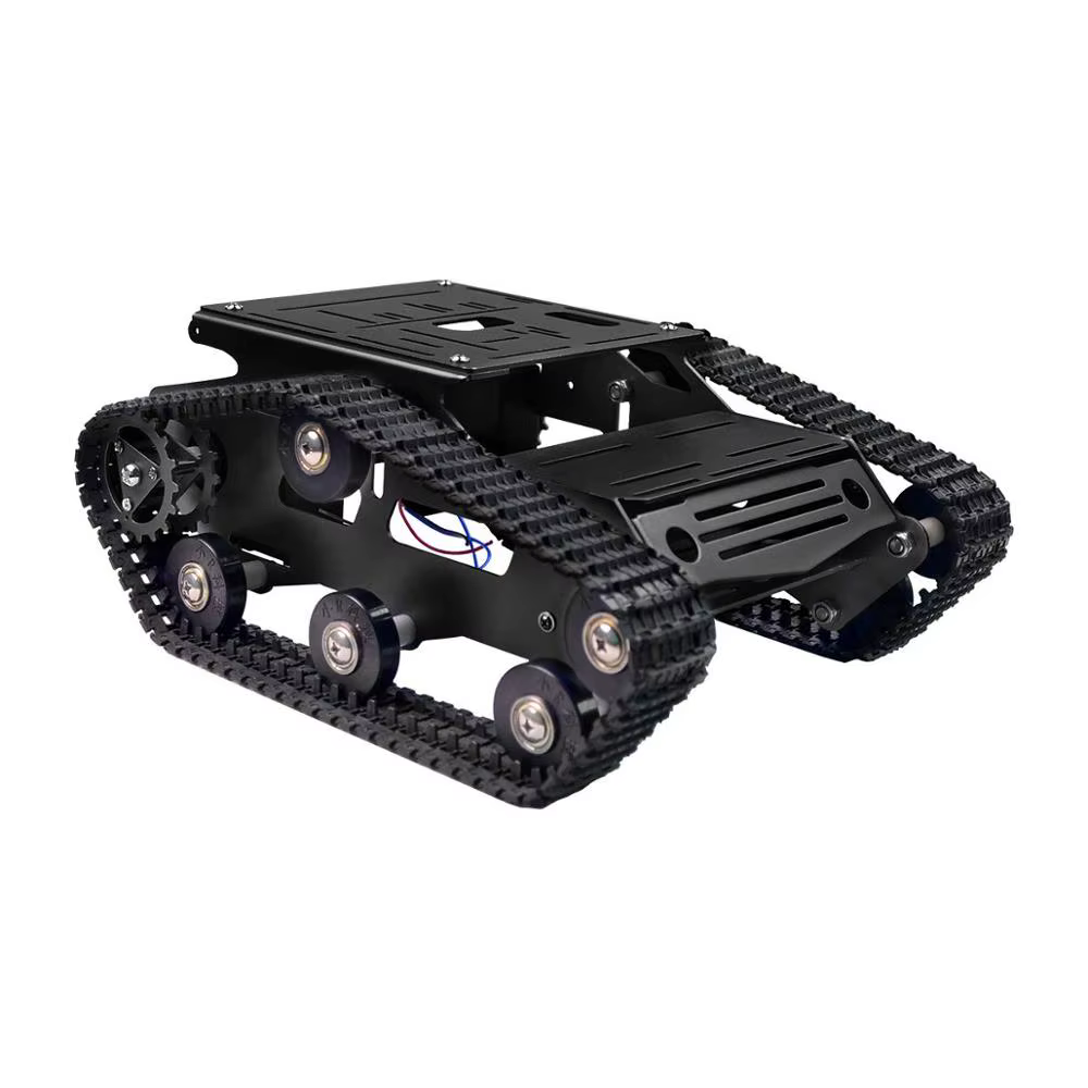 Smart Robot Car Tank Chassis Kit Aluminiumlegierung Große Plattform mit 2WD Motoren für Arduino/Raspberry Pi