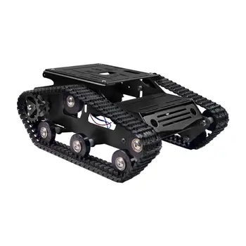 Smart Robot Car Tank Chassis Kit Aluminiumlegierung Große Plattform mit 2WD Motoren für Arduino/Raspberry Pi