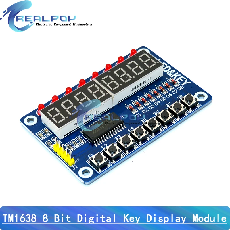 TM1638 / TM1637 4 Bits / MAX7219 8-Bit-Digital-LED-Anzeigemodul 7 – Bild 2