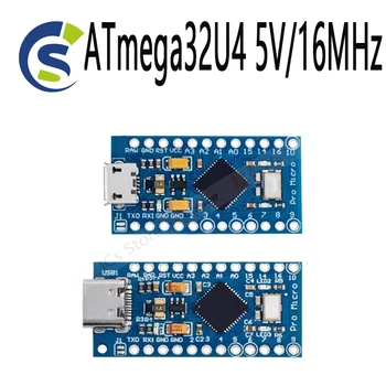 Pro Micro für Arduino-Modul mit 2-reihigem Stiftleiste für Leonardo . ATmega32U4 5V/16MHz