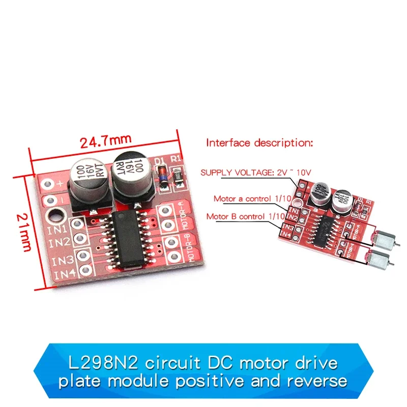 L298N Fahrer Board Modul L298N Schrittmotor Smart Auto Roboter Breadboard Peltier High Power L298 DC Motor